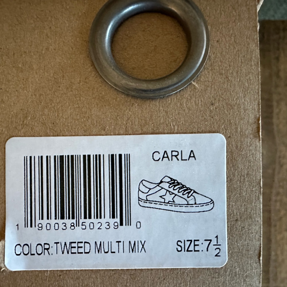 Vintage Havana Carla Tweed Sneakers Women’s 7.5 Multicolor Fashion Trainers NIB - Picture 10 of 10